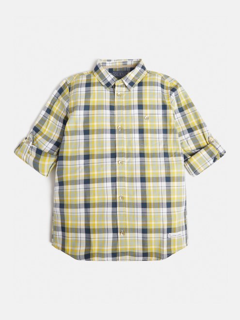 Camisa A Cuadros Estampado Multicolor Guess