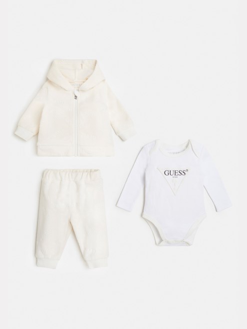 Pantalon De Cuerpo De Sudadera De Chenilla De Guess Blanco