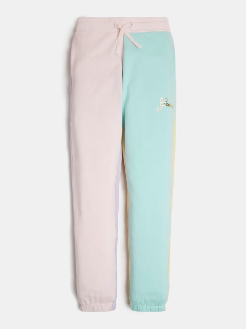 Pantalones Activos Con Bloques De Colores Y Estampado Multicolor