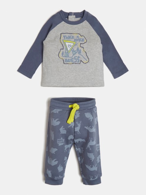 Conjunto De Top Y Pantalón Gris Multi Guess