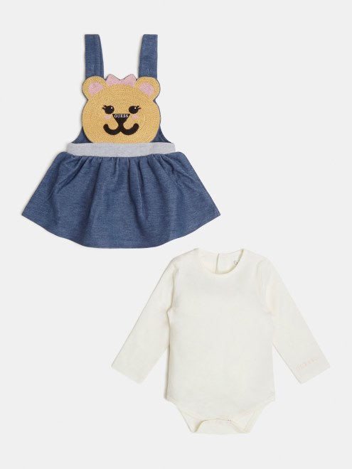 Conjunto Body Y Falda Blanca Guess