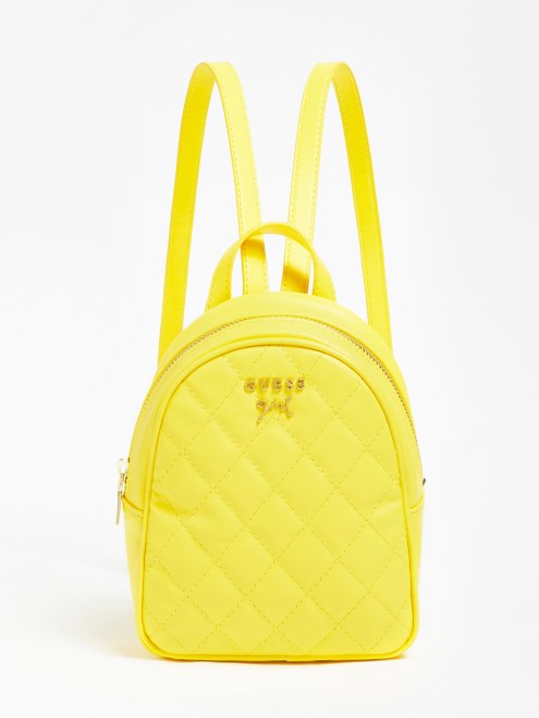 Mochila Amarilla De Corazon Guess Nova