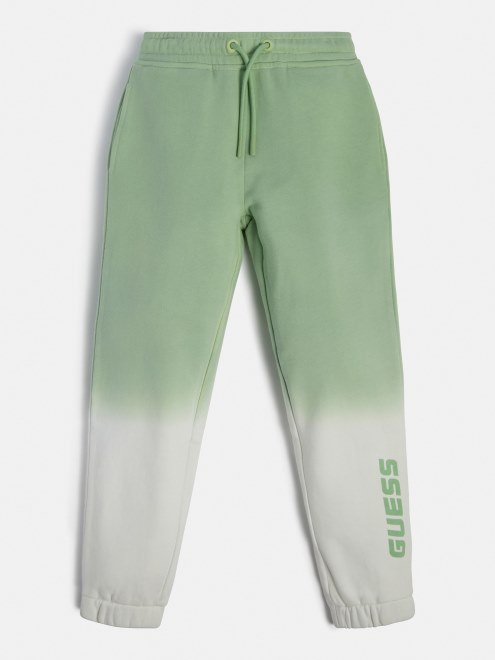 Guess Pantalones Activos Con Logo Lateral Verde Multi