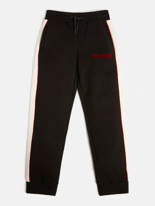 Pantalon Deportivo Con Logo Delantero Guess Negro