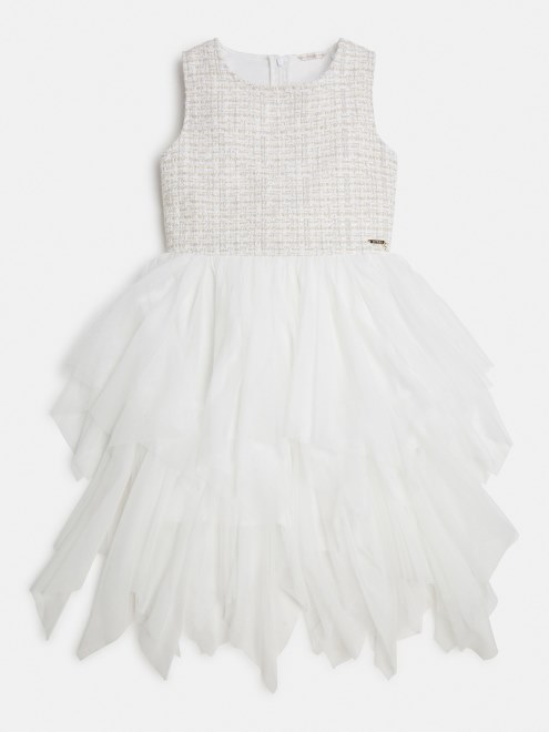 Vestido De Tweed Supongo Blanco