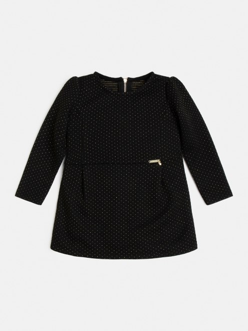 Vestido Guess Negro Jacquard Lurex