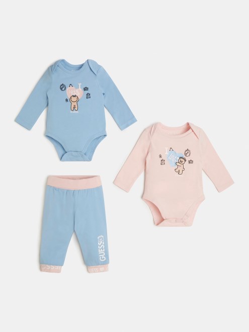 Guess Pack 2 Conjunto De Cuerpo Y Pantalón Multi Rosa