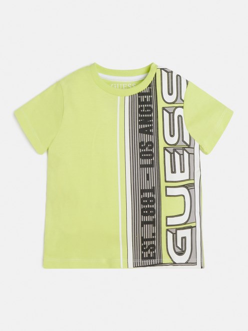 Camiseta Con Logo Delantero Guess Verde