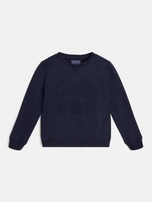 Sudadera Con Cuello Redondo Adivinar Azul