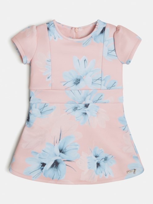 Guess Vestido Con Estampado Integral Multi Rosa