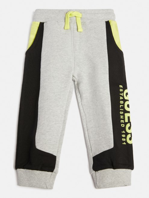 Pantalón Activo Con Logo Lateral Guess Gris Multi