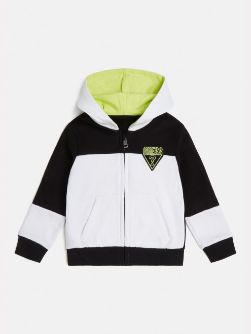 Sudadera Con Capucha Color Block Guess Negro