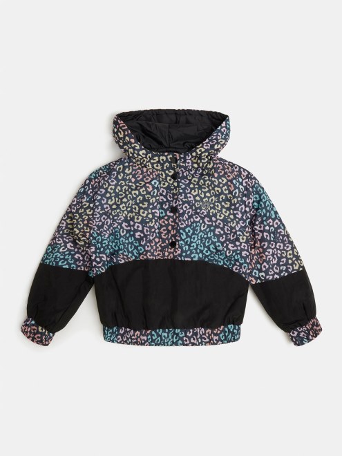 Cortavientos Guess Negro Multi Estampado