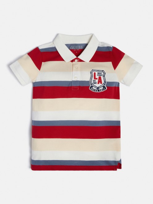 Polo A Rayas Estampado Multicolor Guess