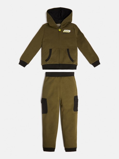 Conjunto Activo De Top Y Pantalón Verde Guess