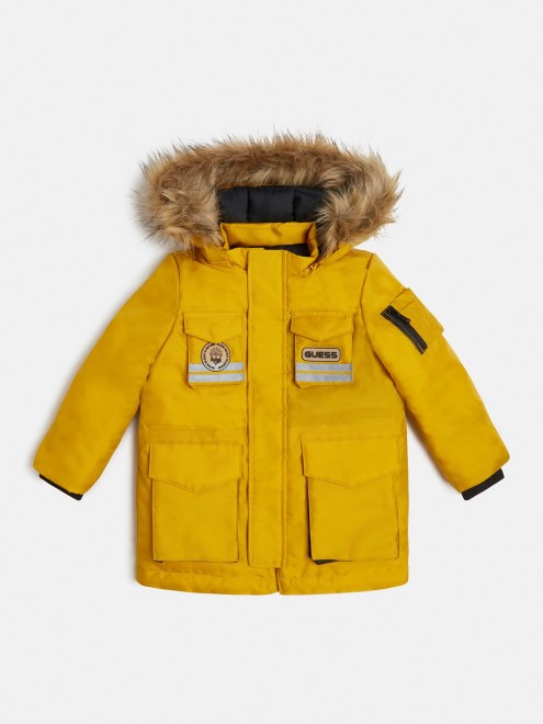 Parka Con Capucha Guess Naranja