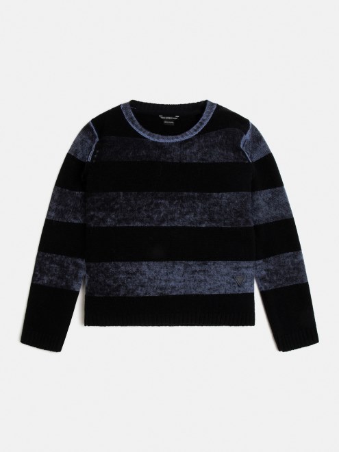 Jersey De Lana Rayada Gris Supongo