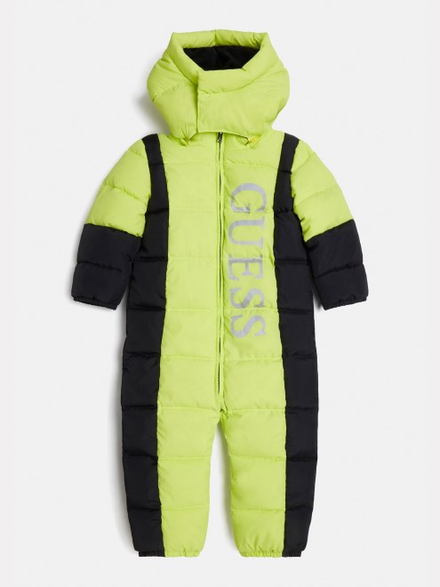 Pelele Acolchado Con Logo Delantero Guess Verde