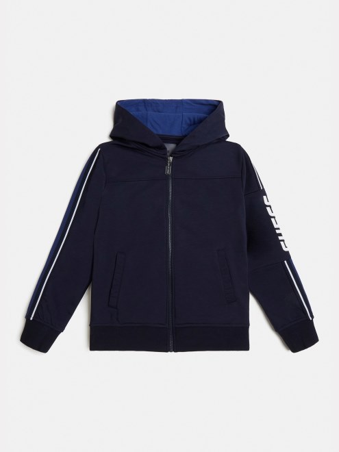 Sudadera Azul Logo Lateral Active Guess