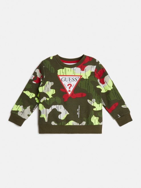 Sudadera Verde Con Estampado De Multiples Conjeturas