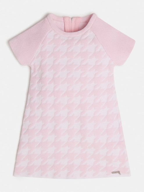 Vestido De Pata De Gallo Rosa Supongo