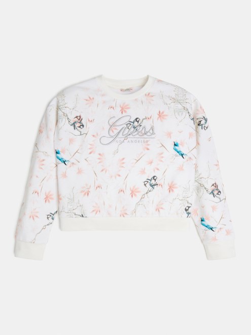 Sudadera Animalier Guess Crema