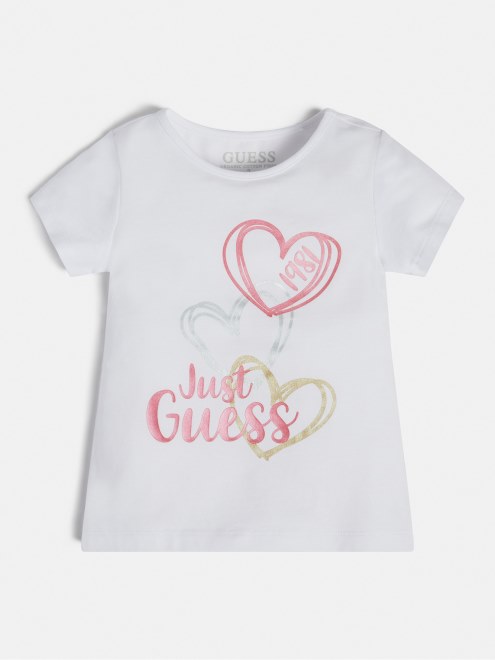 Camiseta Con Logo En La Parte Delantera De Guess Blanco Nueva Moda