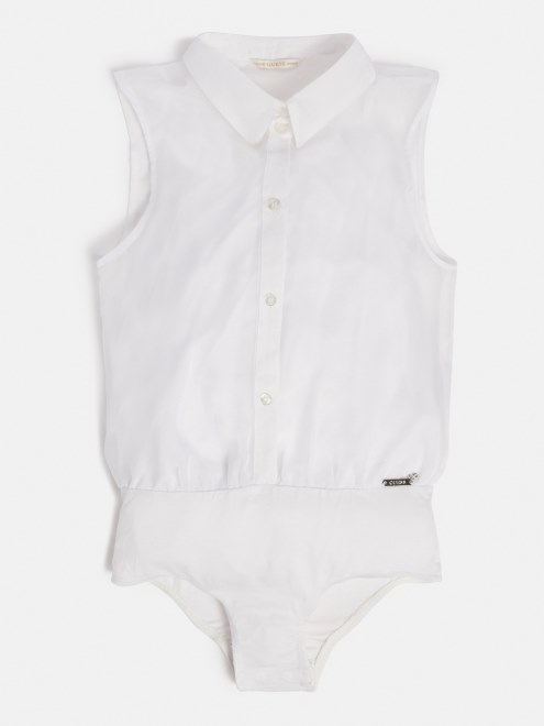 Supongo Que La Camisa De Gasa Cuerpo Blanco