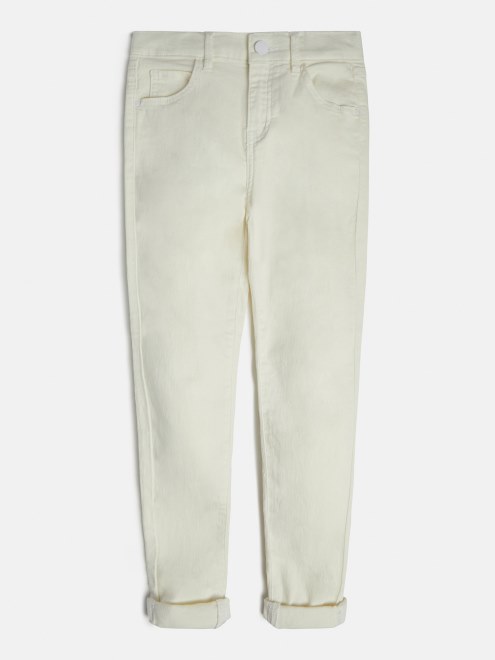 Pantalon Corte Pitillo Blanco
