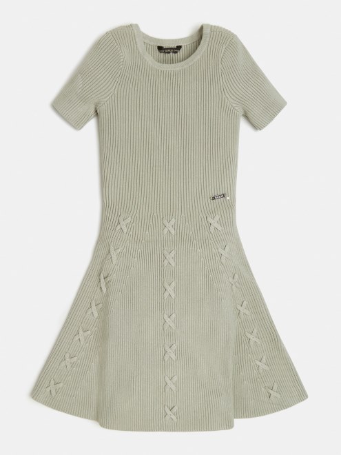 Vestido De Suéter Verde Supongo