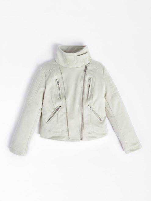 Guess Chaqueta Acolchada De Ante Verde