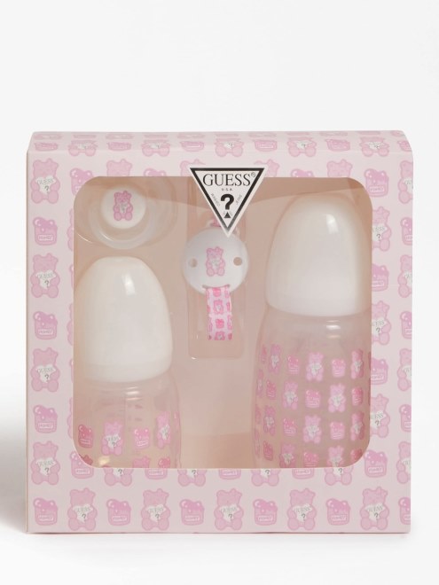 Conjunto De Accesorios Para Recien Nacidos En Rosa Guess