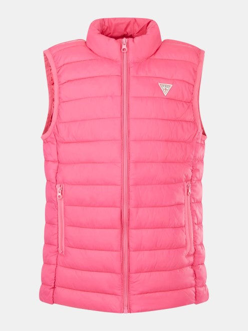 Chaqueta Acolchada Sin Mangas Guess Rosa