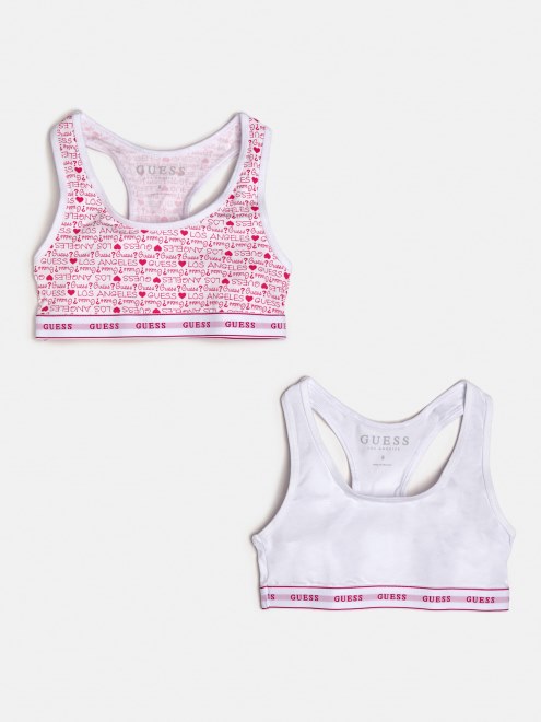 Guess Set De 2 Tops Con Estampado De Logo Multi Rosa