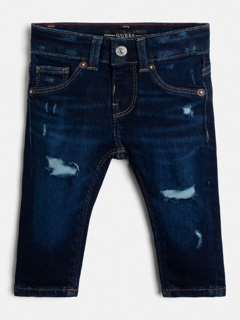 Pantalón De Mezclilla Slim Fit Azul Guess