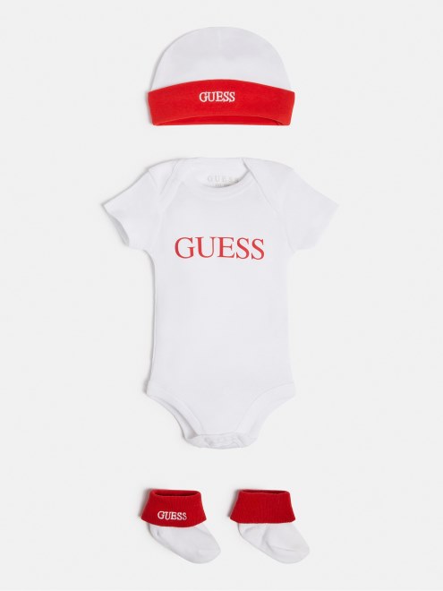 Conjunto De Algodon Adivinar Blanco