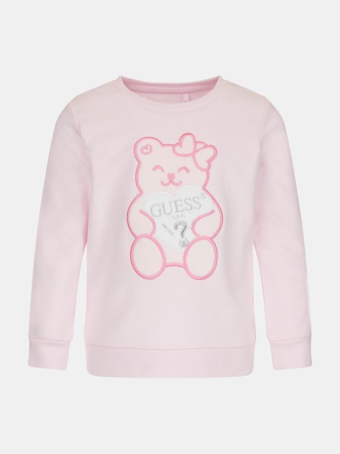 Sudadera Rosa Con Logo En La Parte Delantera