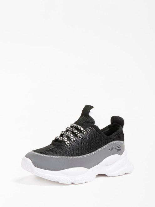 Zapatilla Para Correr Negra Con Logotipo De Michael (27-34) Supongo