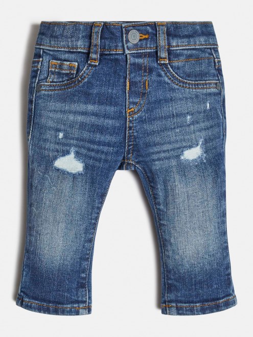 Pantalón De Mezclilla Slim Fit Azul Guess