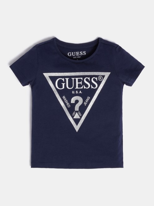 Camiseta Con Logo Estampado En La Parte Delantera Guess Azul Oscuro