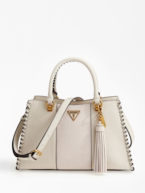 Bolso De Mano Guess Kaoma Napa Blanco