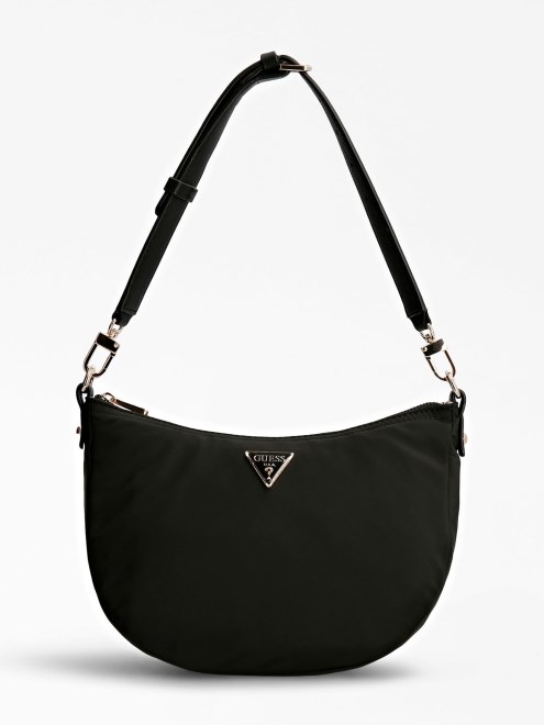 Bolso Hobo Guess Negro Eco Gemma Asa Removible