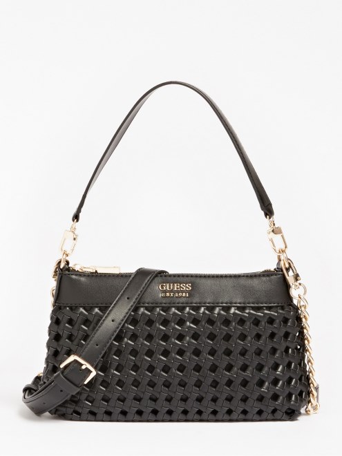 Bolso De Hombro Guess Sicilia Mini Negro
