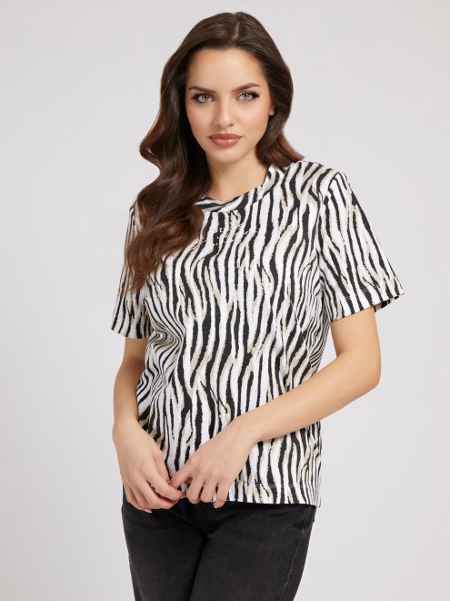 Camiseta Supongo Que Estampado Cebra Animalier