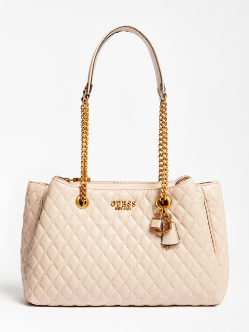 Bolso Bandolera Maila Acolchado Guess Beige