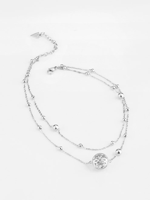 Collar De Plata Con El Logo De Adivinar 4g