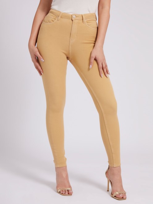 Adivinar Pantalón Pitillo Beis