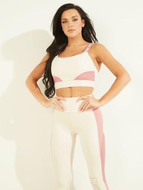 Sujetador Activo Microfibra Blanco Guess