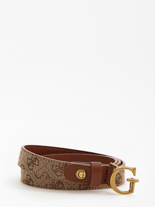 Cinturon Con Logo 4g Aviana Marron Guess