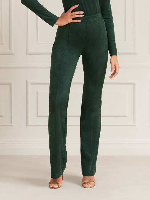 Marciano Pantalón De Gamuza Verde Adivinar
